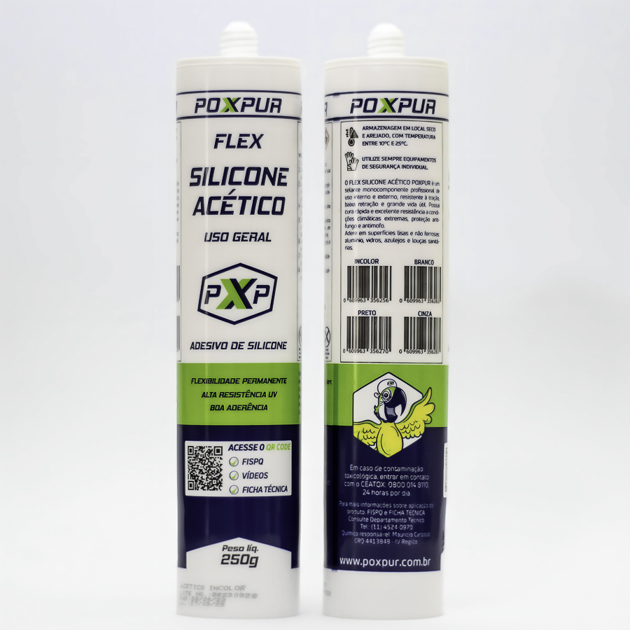 Silicone Acético Uso Geral Poxpur 260g